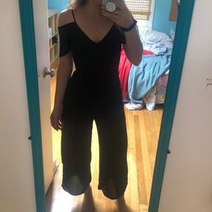 Sienna Sky Black cold shoulder jumpsuit Size XS
